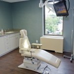 View of oral & facial surgery patient area and surgical suite